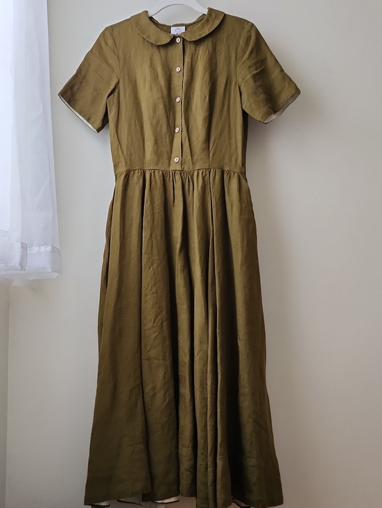 Son de Flor Dresses & Skirts - NWT Son De Flor Linen Dress - Rosemary Green XXS